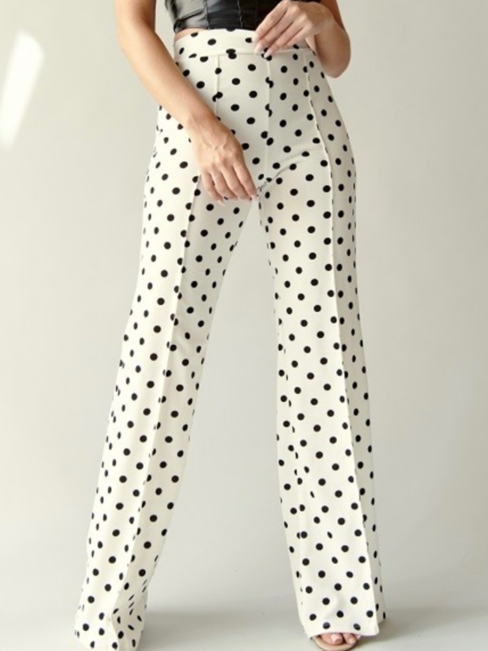 High Waisted Gina Polka Dot Pants